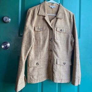 Cabi size 10 ladies tan blazer jacket